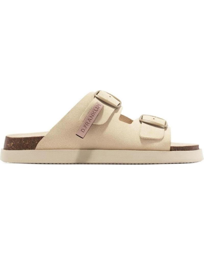 Sandálias de Mulher D FRANKLIN SANDALIAS PLANAS MUJER D FRANKLIN DFSH407001 BEIG BEIGE