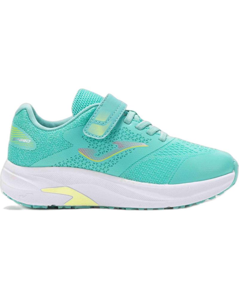 ZAPATILLAS JOMA SPEED JR 25 VELCRO NIÑOS TURQUESA-PLATA-AMARILLO VERDE