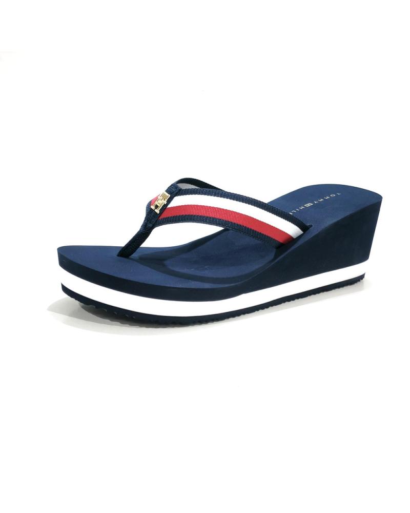 Chanclas de Mujer TOMMY HILFIGER CHANCLAS DE CUÑA FW08520 AZUL