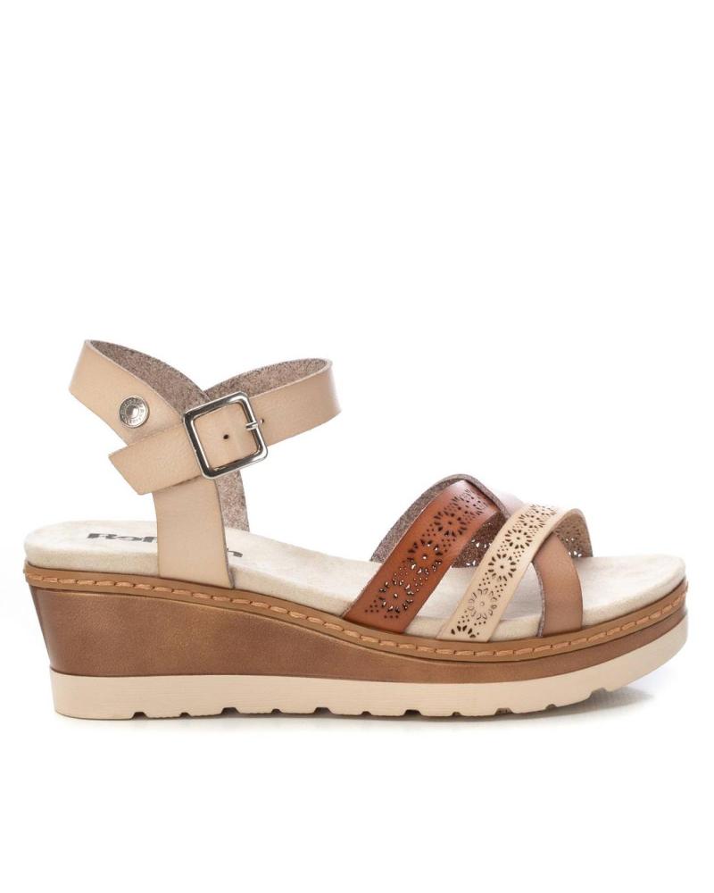 SANDALIAS DE CUÑA REFRESH 172682 BEIGE BEIGE