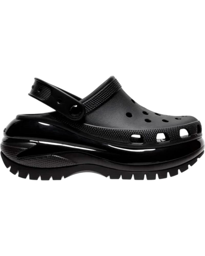 Zuecos de Mujer CROCS - CHANCLAS NEGRAS PARA MUJER - MEGA CRUSH NEGRO