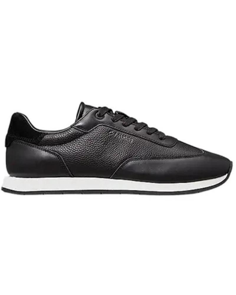 Deportivas de Hombre CALVIN KLEIN - ZAPATILLAS NEGRAS PARA HOMBRE - LEATHER LOW PROFILE NEGRO
