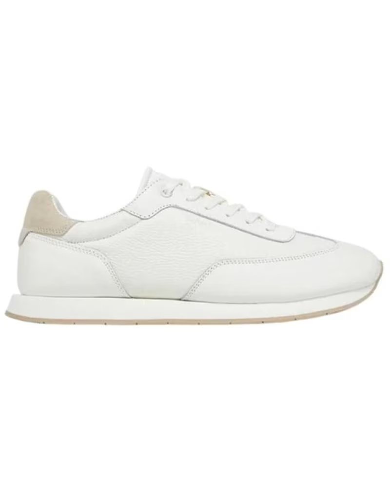 Zapatillas de Hombre Calvin Klein Leather Low Profile HM0HM01804 Blanco