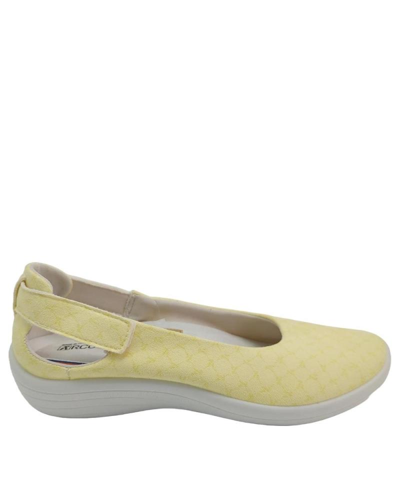 Bailarinas de Mujer ARCOPEDICO JASMUND TEJIDO ELASTICO ESTAMPADO AMARILLO