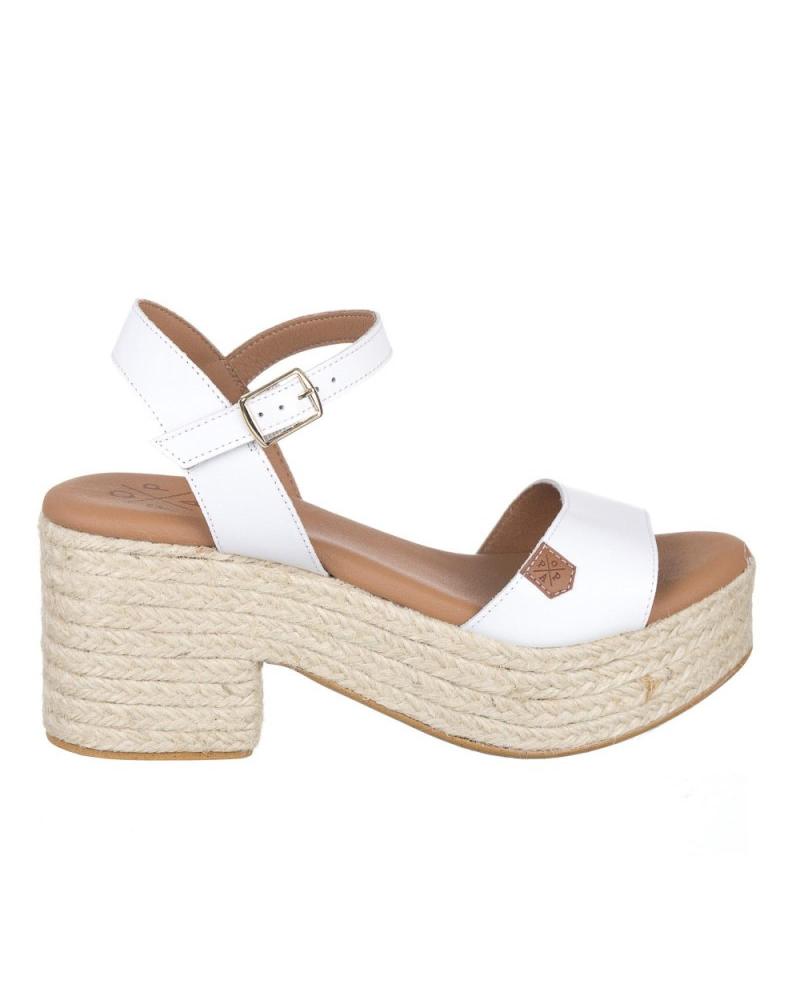 SANDALIAS DE TACÓN POPA ARALE BLANCAS BLANCO