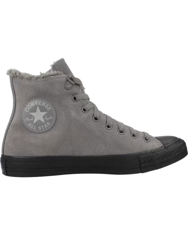 Converse Zapatillas Hombre Modelo Chuck Taylor All Star Hi Color Gris Shrkskn
