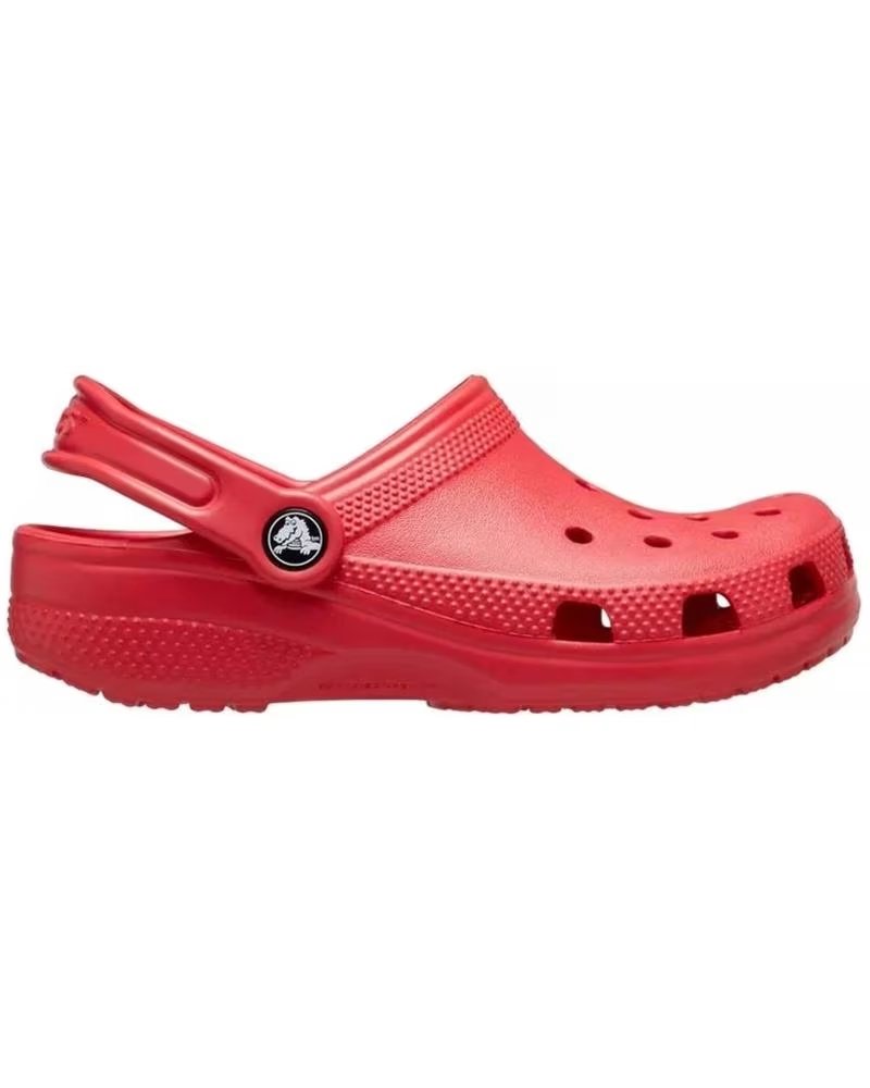 Zuecos de Niña y Niño Crocs Zuecos Classic para Ninos Unisex en Color Rojo