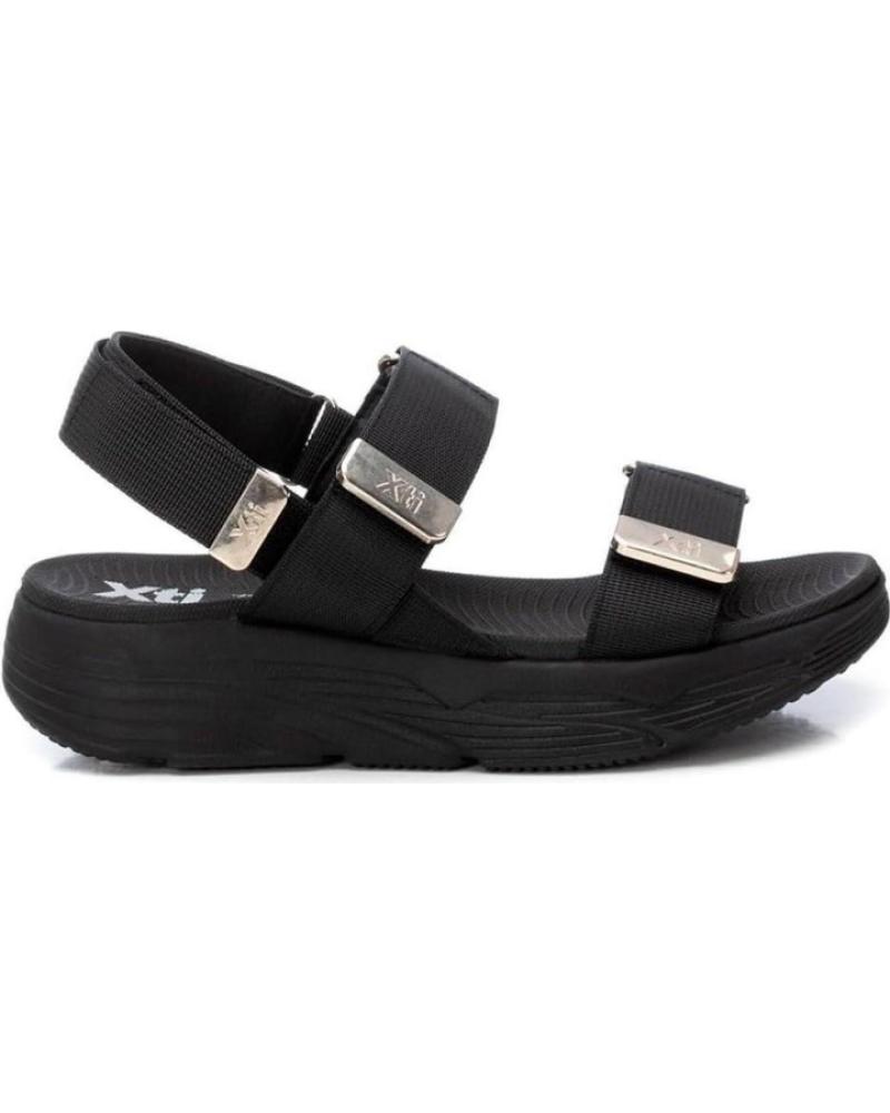XTI SANDALIAS PLANAS 144073 NEGRO NEGRO