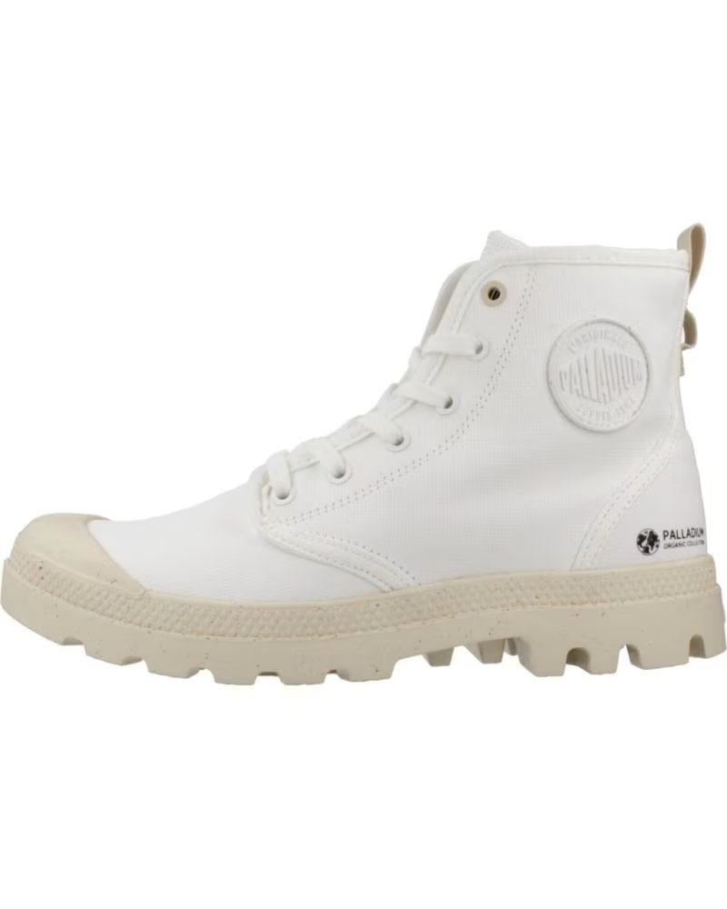 Palladium Botas Mujer Modelo Pampa Hi Zip Organic Color Blanco Strwht