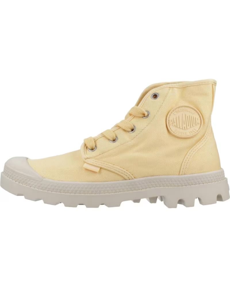 Palladium Botas Mujer Modelo Pampa Hi Color Amarillo Pnct