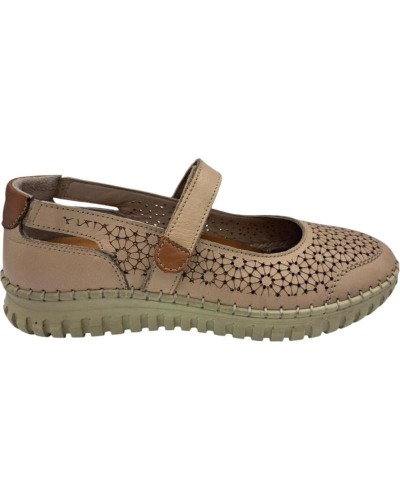 Sapatos de Mulher CALZADOMANIA ZAPATO PIEL PICADO BEIGE