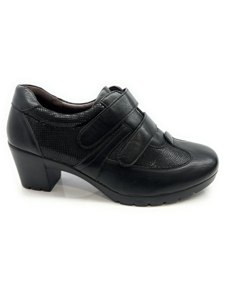Sapatos de salto de Mulher LEONAL ZAPATOS MUJER CONFORT TACON VELCROS NEGRO