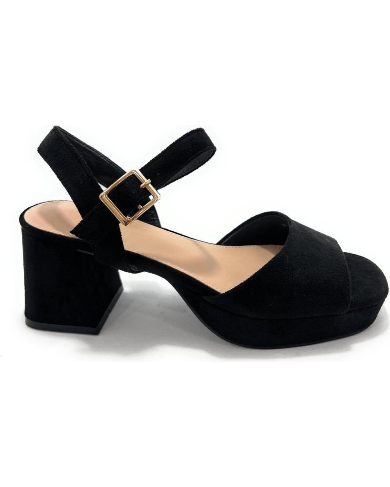 Sandalias de Mujer KISS LEISS SANDALIAS MUJER VESTIR TACON PLATAFORMA NEGRO
