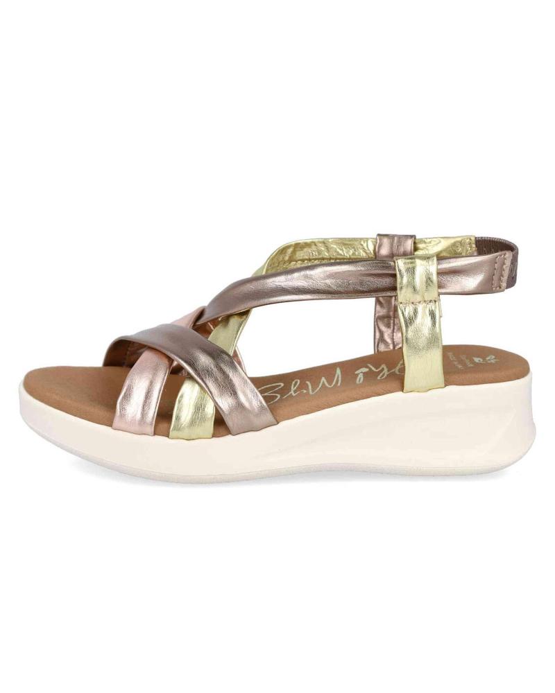 Sandalias de Mujer OH MY SANDALS CUNAS DE ESPARTO MD5655 PARA MUJER EN COLOR METALIZADO