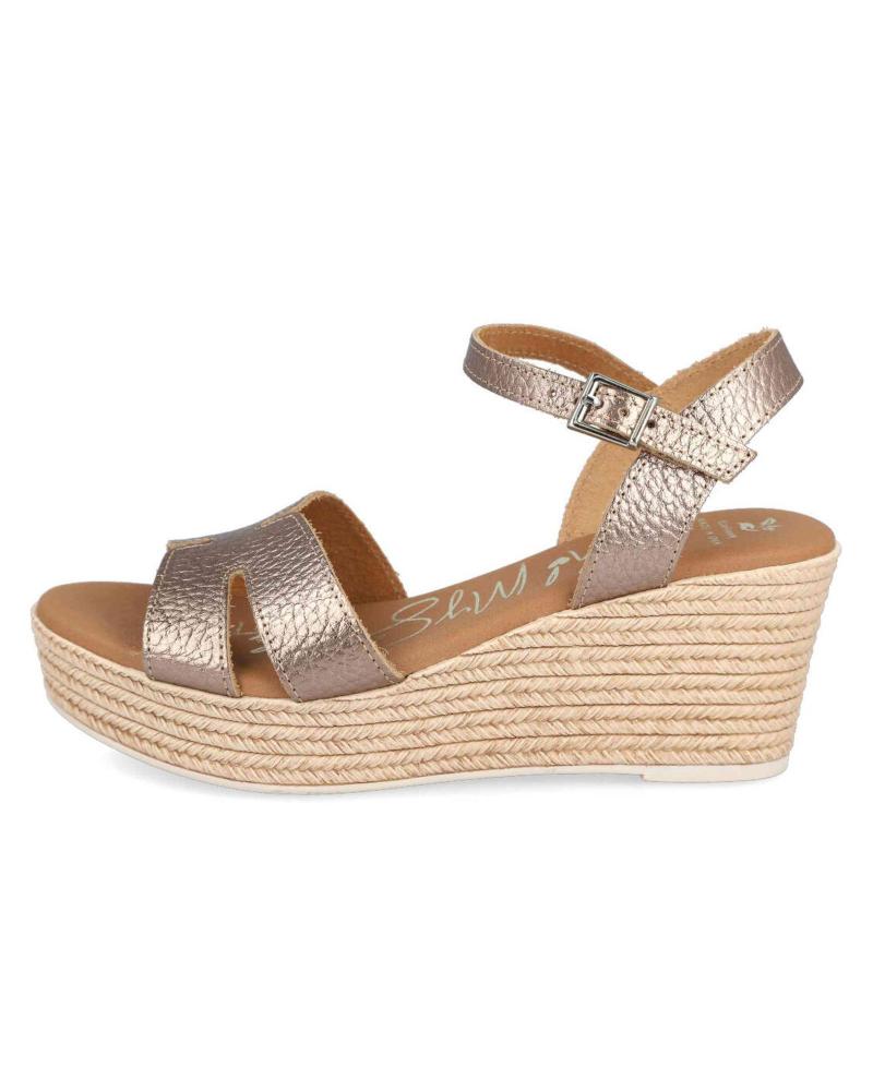 Sandalias de Mujer OH MY SANDALS CUNAS DE ESPARTO MD5720 PARA MUJER EN COLOR METALIZADO