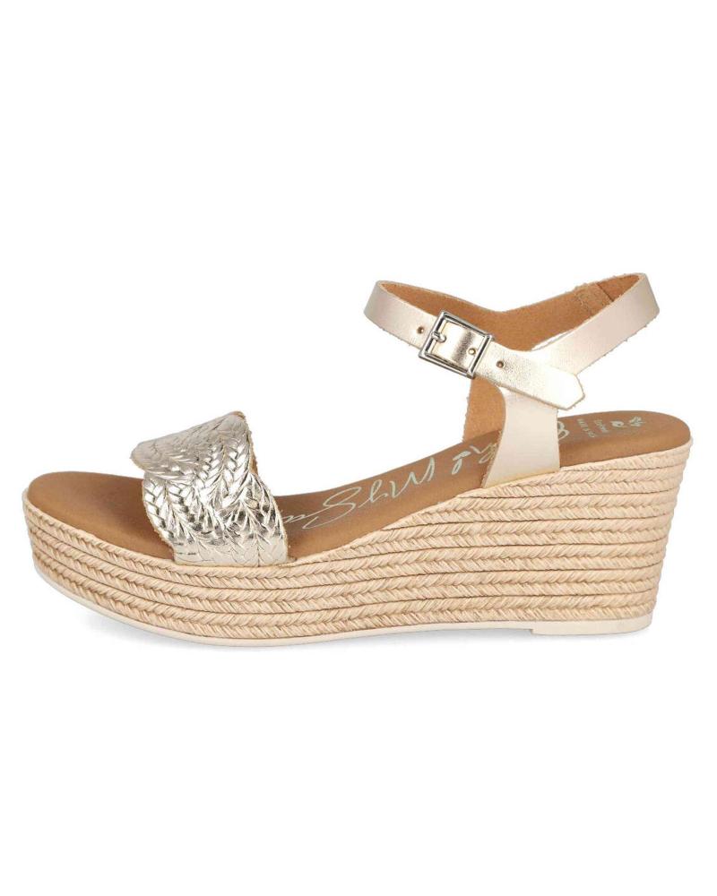 Sandalias de Mujer OH MY SANDALS CUNAS DE ESPARTO MD5721 PARA MUJER EN COLOR METALIZADO