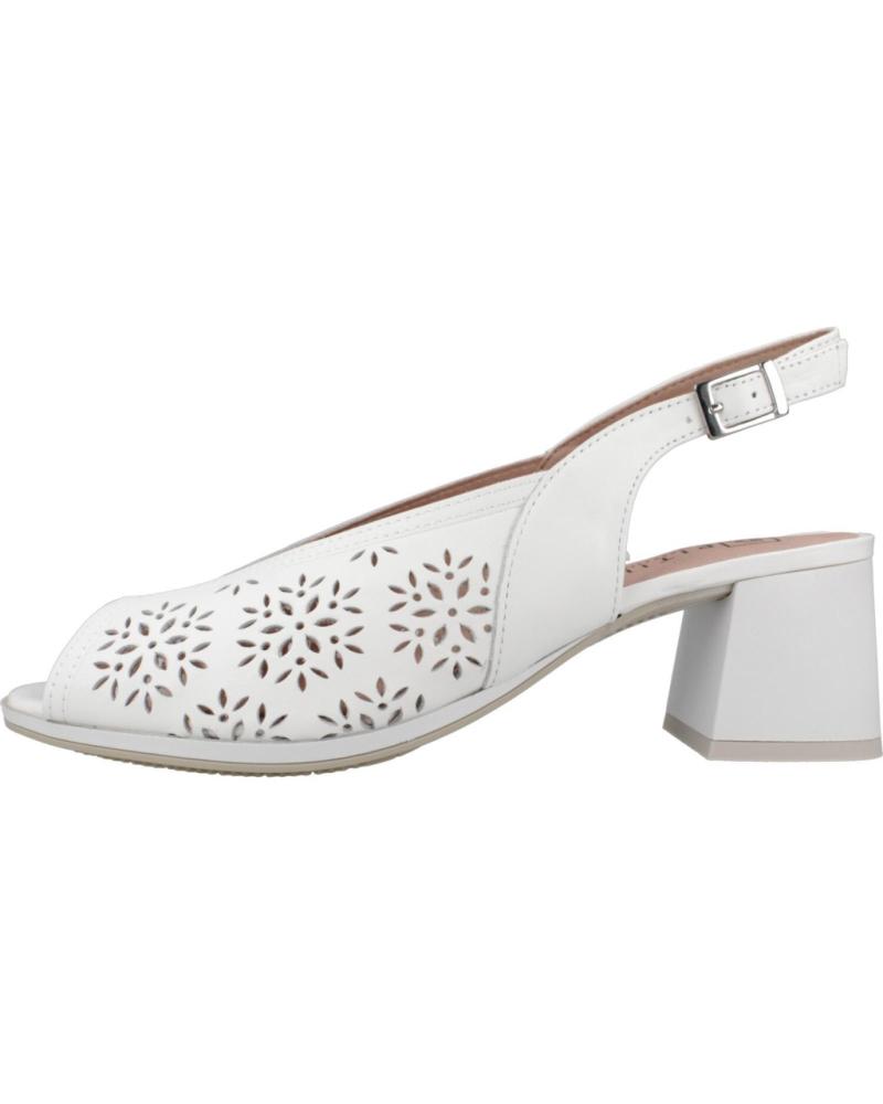 Zapatos de tacón de Mujer PITILLOS SANDALIAS MUJER MODELO 10533P COLOR BLANCO