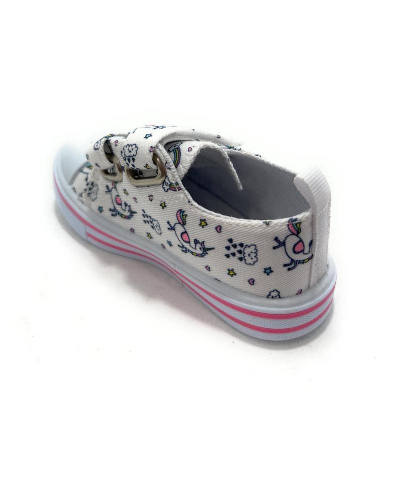 Zapatos de Hombre BUBBLE BOBBLE ZAPATILLAS LONA NINA TIRAS ADHESIVAS UNI BLANCO