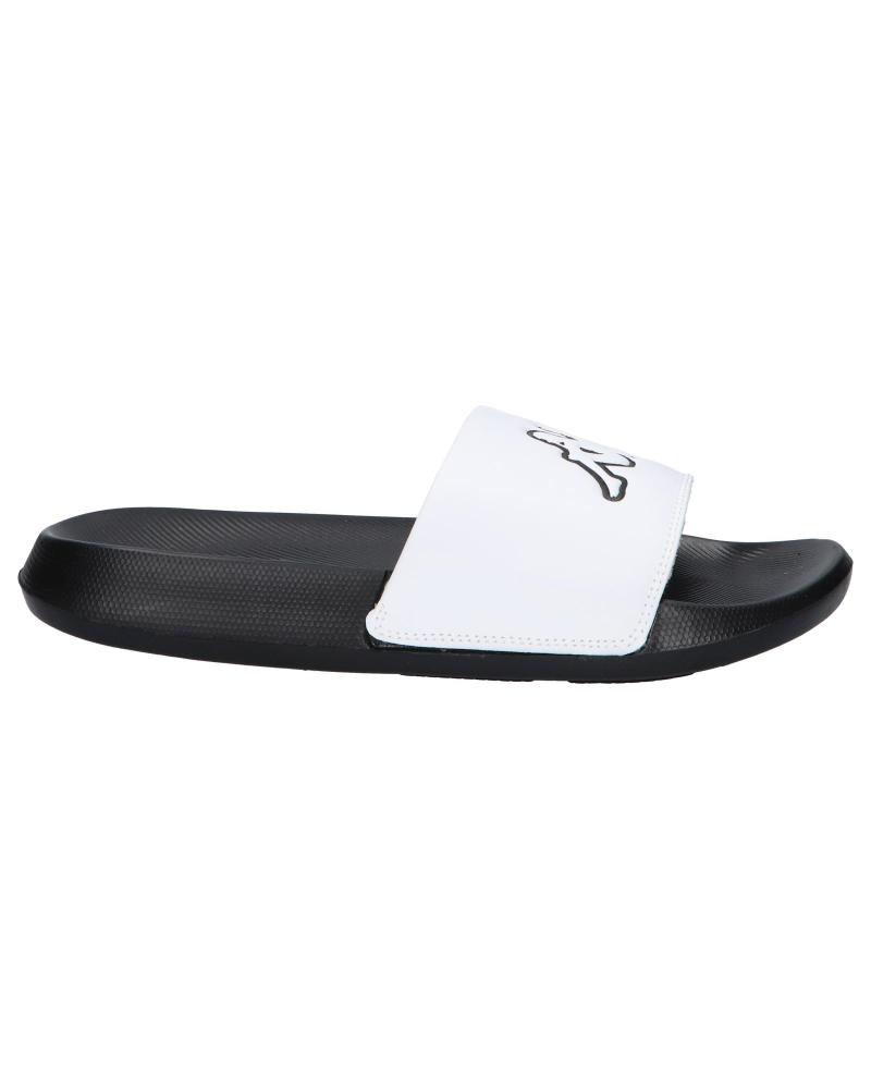 KAPPA LOGO STEEVE 371W3GW A0J CHANCLAS BLANCAS NEGRAS A0J - WHITE-BLACK