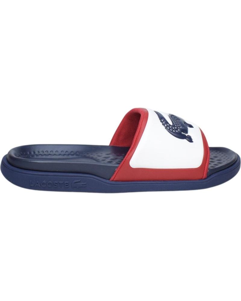 Chanclas de Hombre LACOSTE - CHANCLAS AZULES PARA HOMBRE - CHANCLAS SERVER ROJO