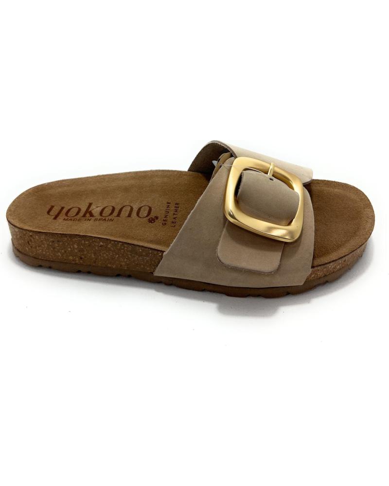 Sandalias de Mujer YOKONO SANDALIA PALA HEBILLA BIO PISO CO BEIGE