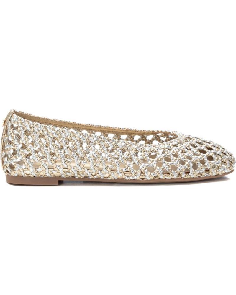 Bailarinas de Mujer XTI BAILARINAS XTI MUJER ORO CON DISEÑO CALADO ORO