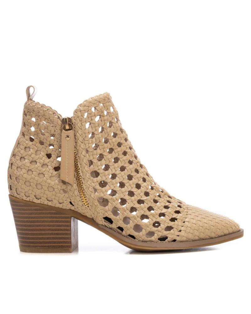Botines de Mujer CARMELA BOTINES 162344 CON DISEÑO CALADO BEIGE