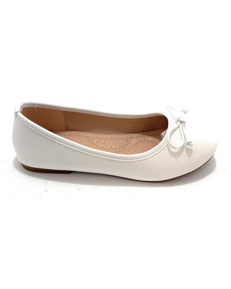Bailarinas de Niña BUBBLE BOBBLE MANOLETINAS NINA BASICA LAZO BLANCO