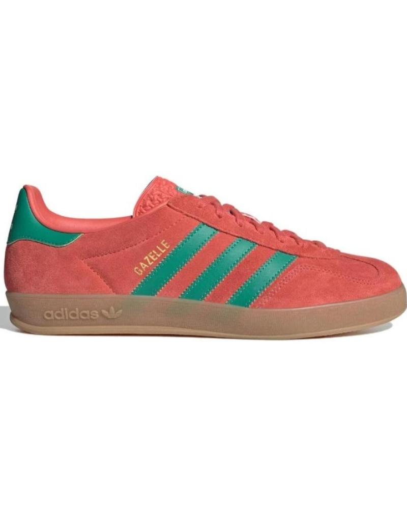 Deportivas de Hombre ADIDAS GAZELLE INDOOR JH5407 PRELOVED SCARLET - COURT GREEN - CLOUD RED