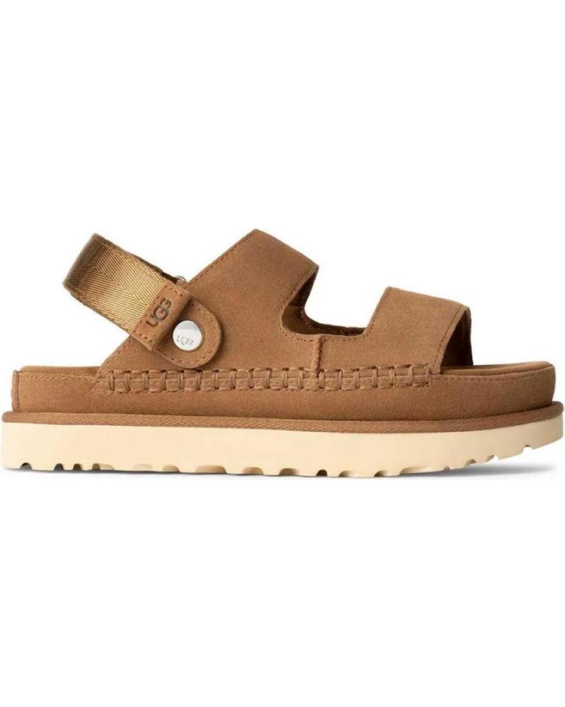 Sandalias de Mujer UGG SANDALIAS PLANAS UGG 1167399 EN CUERO MARRóN