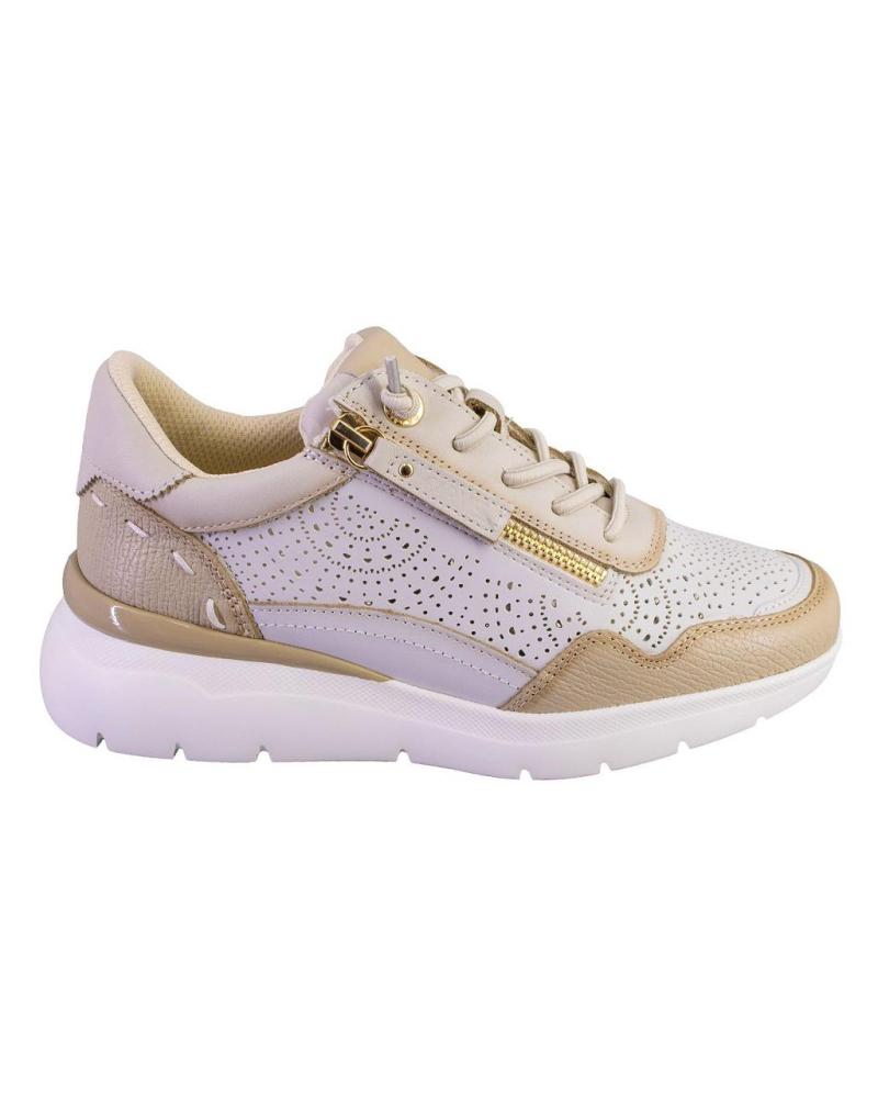 Deportivas de Mujer CARMELA 162274 ZAPATILLAS CASUAL DE MUJER PIEL BEIGE