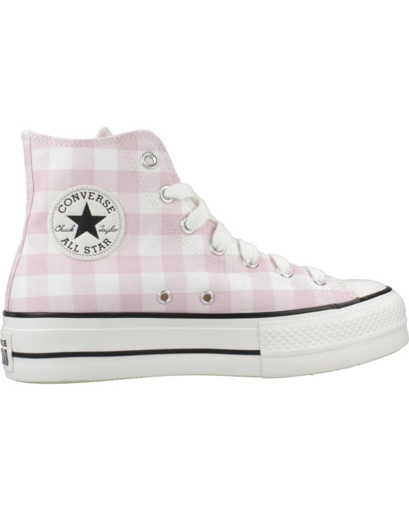 ZAPATILLAS CONVERSE CHUCK TAYLOR ALL STAR LIFT PLATFORM GINGHAM A13663C ROSA CUADROS VTGWHT