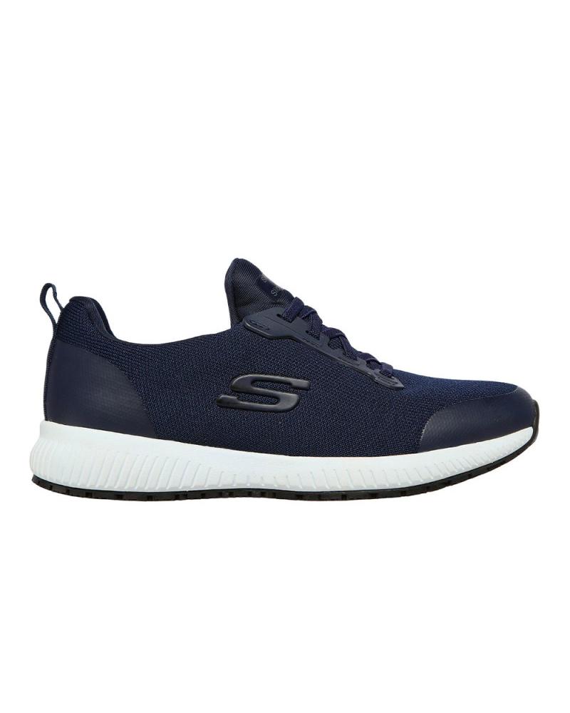 Deportivas de Mujer SKECHERS SNEAKERS MUJER WORK SQUAD SR MARINO AZUL