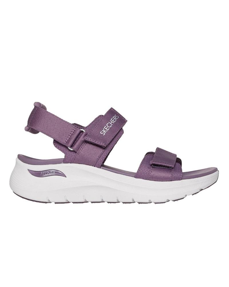 Sandalias de Mujer SKECHERS SANDALIAS SKECHERS 119465 CON TECNOLOGÍA ARCH FIT MORADO