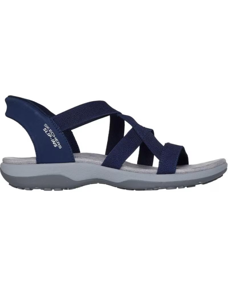 de SKECHERS SANDALIAS PLANAS MUJER 163460 MARINO AZUL