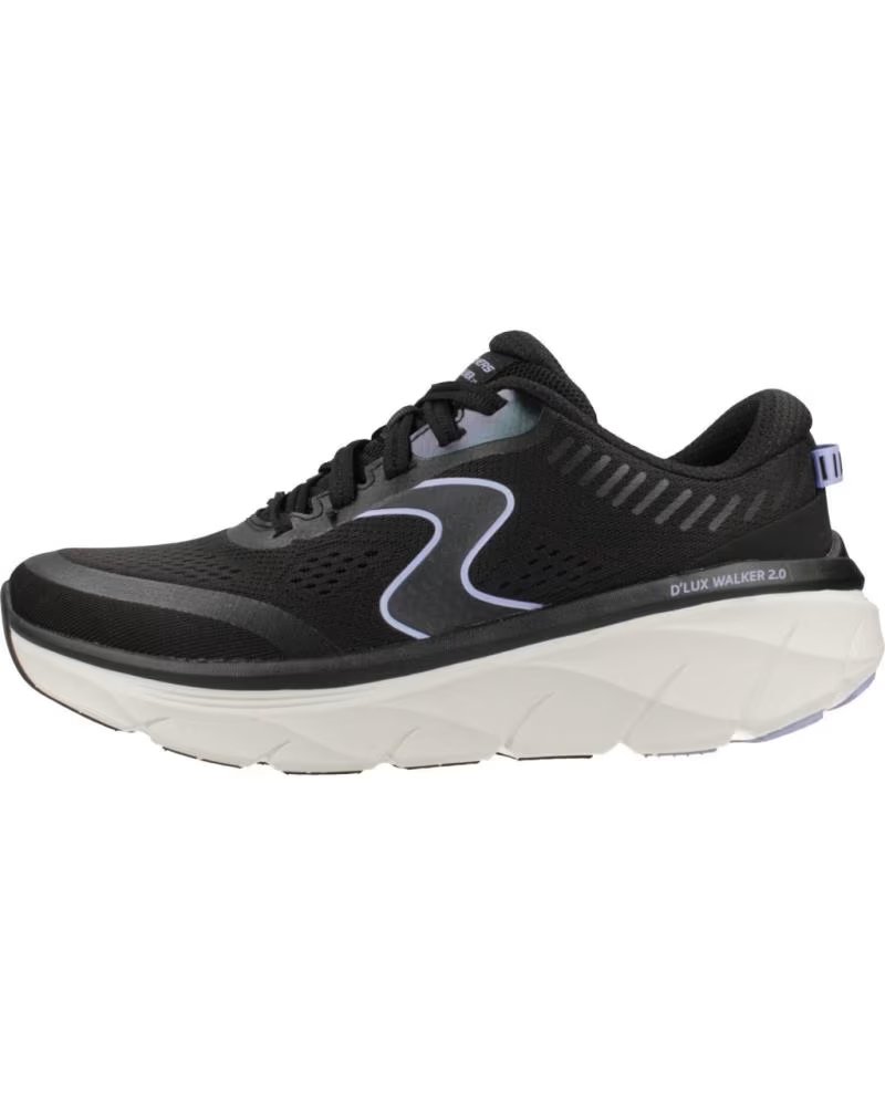SKECHERS de ZAPATILLAS MUJER MODELO DLUX WALKER 2 0 COLOR NEGRO BKLV