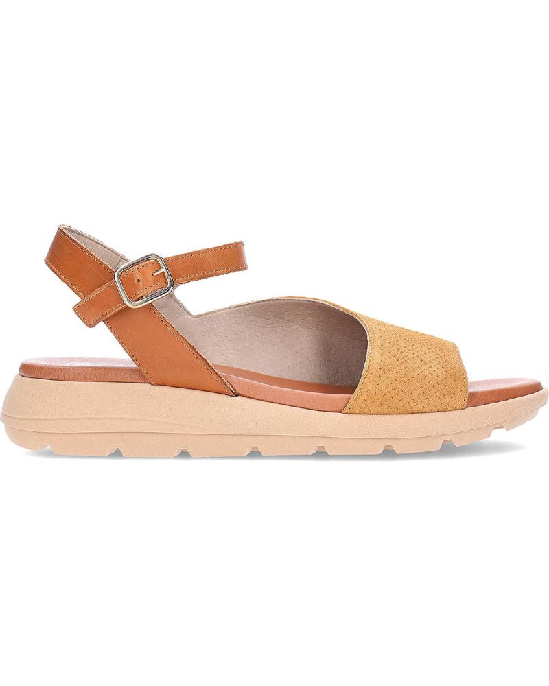 Sandálias de Mulher DORKING SANDALIAS PARA MUJER FLUCHOS GANDIA D9464 CAMELCUERO