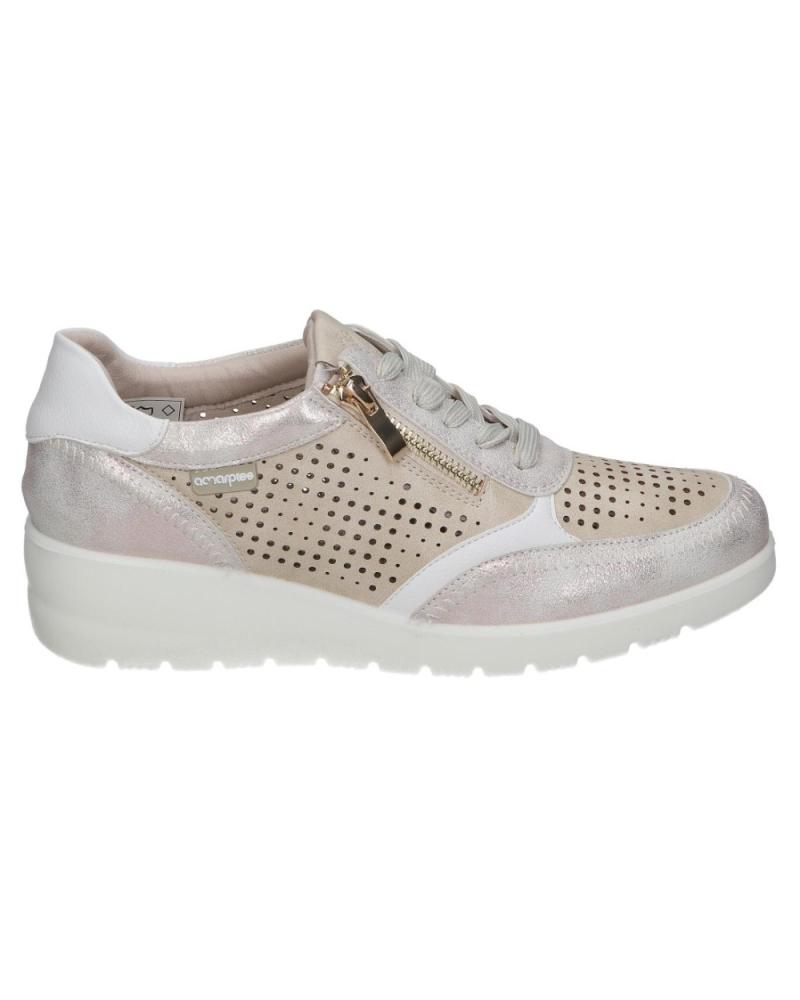 Sapatos de cunha de Mulher AMARPIES ZAPATO CONFORT PARA MUJER AST28310 COLOR PLATINO