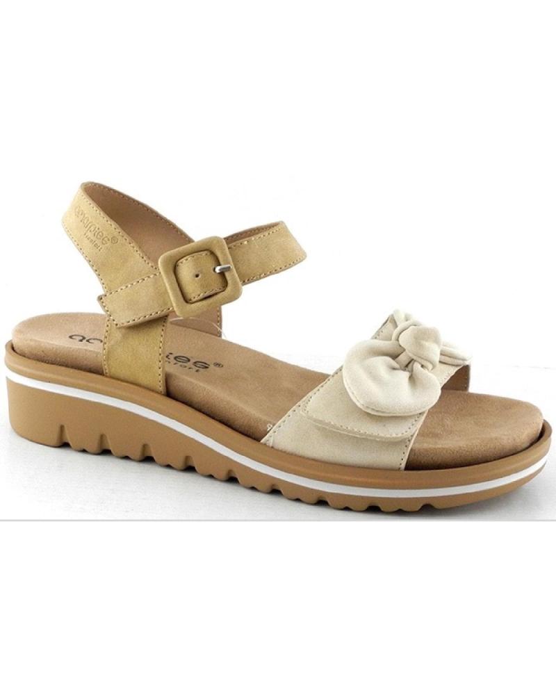Sandalias de Mujer AMARPIES SANDALIA CONFORT CON HEBILLA PARA MUJER AHE28744 C BEIG