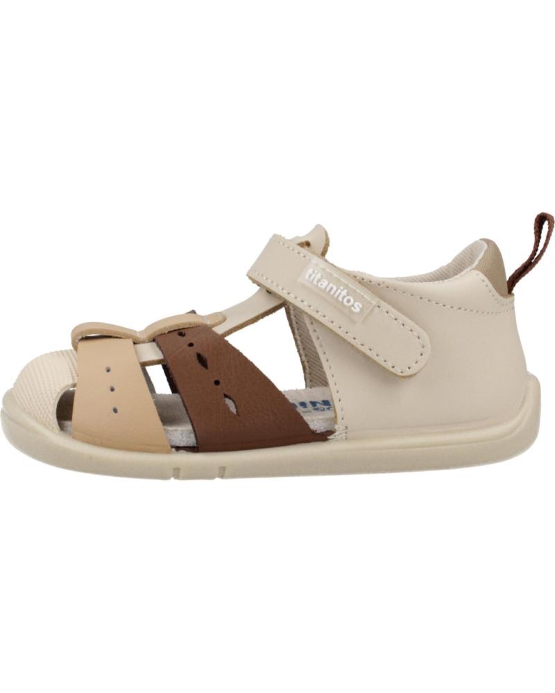 Sandalias de Niño TITANITOS B 500 EVO SANDALIA RESPETUOSA BEIGE