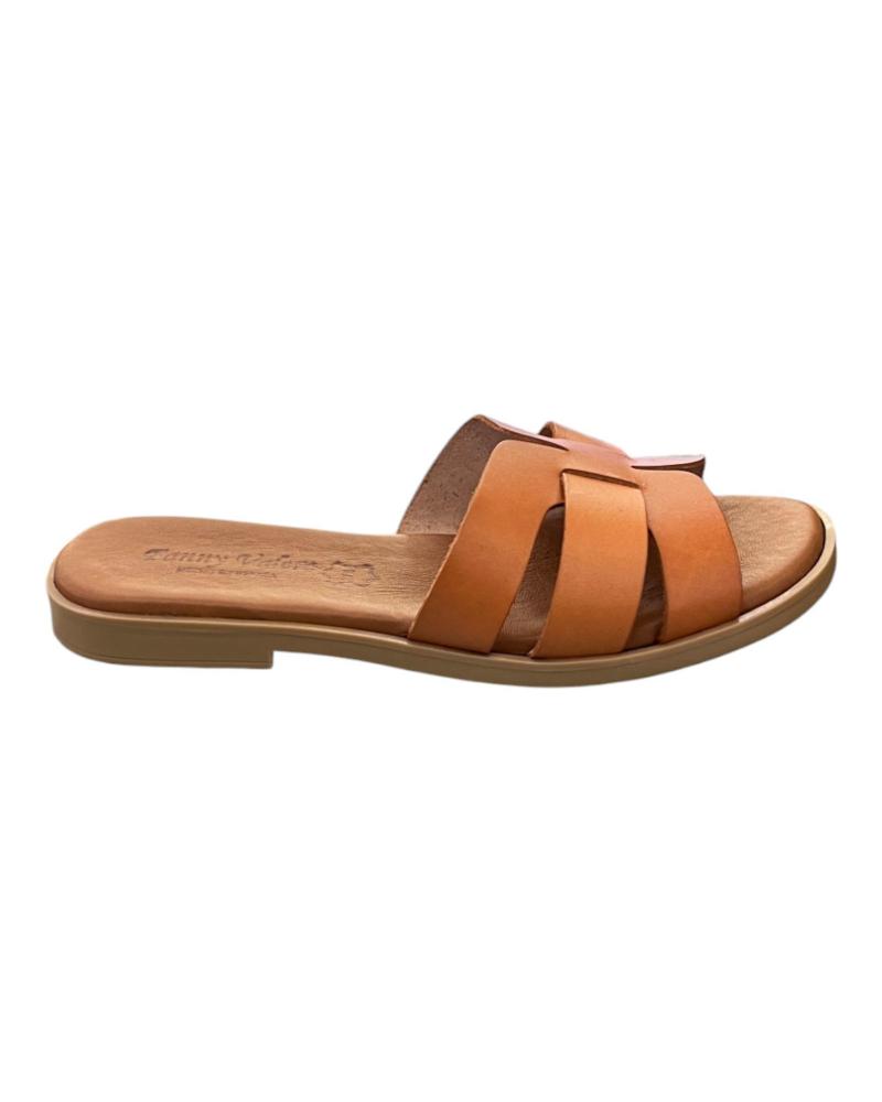 Sandálias de Mulher FANNY VALERO ZUECOS PLANOS 246 CANELA VARIOS COLORES