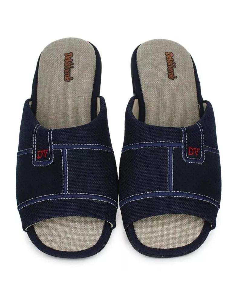 Zapatillas deporte de Hombre DEVALVERDE ZAPATILLA HOGAR CON PUNTERA ABIERTA PARA HOMBRE MARINO