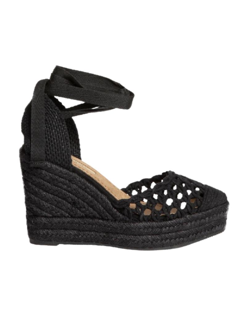 Sandalias de Mujer CORINA PLATAFORMA VALENCIANA CON CUNA PARA MUJER M5387 COLO NEGRO