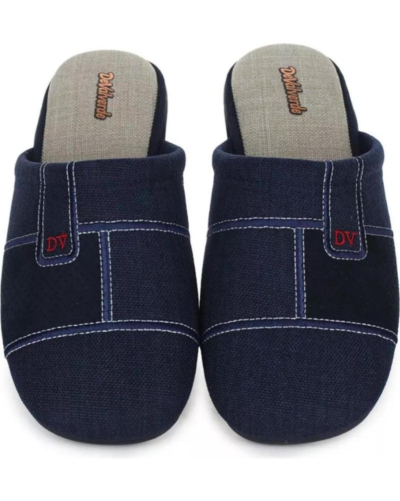 Pantufas de Homem DEVALVERDE ZAPATILLA HOGAR TIPO ZUECO PARA HOMBRE 3194 COLO MARINO