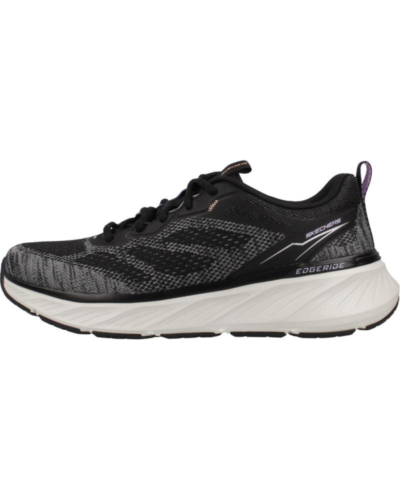 SKECHERS ZAPATILLAS MUJER MODELO EDGERIDE COLOR NEGRO BKLV