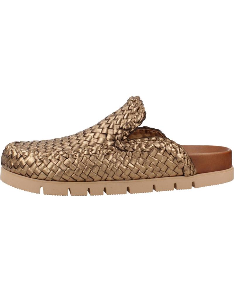 Zuecos de Mujer PONS QUINTANA ZUECOS MUJER MODELO CAIMAN COLOR ORO 82