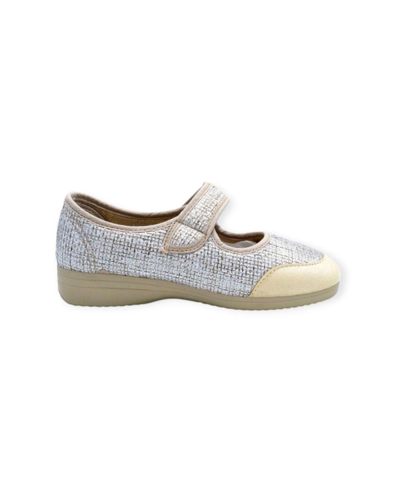 Sabrinas de Mulher GARRIDO MURO ZAPATILLA VELCRO BEIGE