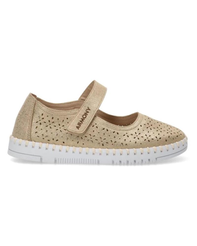 Zapatos de Mujer ETIKA MERCEDITAS CONFORT CON VELCRO PARA MUJER 68008 COLOR ORO