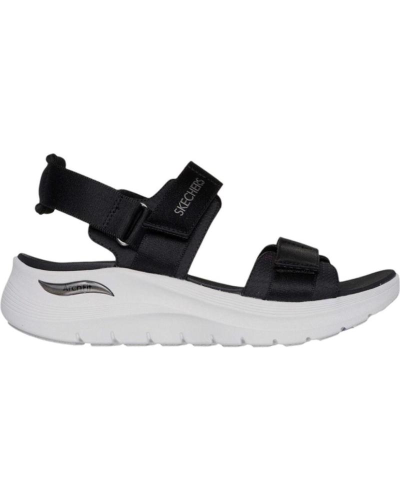 Sandalias de Mujer SKECHERS SANDALIAS PLANAS MUJER 119465 NEGRO