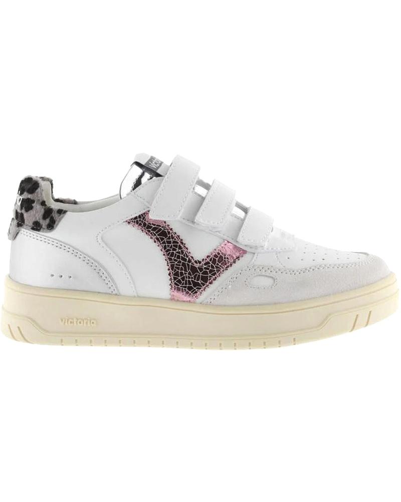 ZAPATILLAS VICTORIA SEÚL 1257134 TIRAS EFECTO PIEL ANIMAL PRINT ROSA ROSA